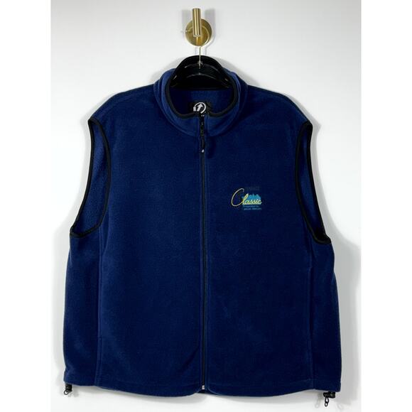 Lincoln Mercury Other - Blue Fleece Vest men's Jacket size XL Classic Golf Open Lincoln Mercury
